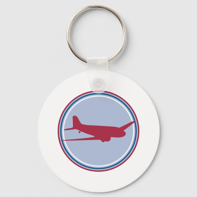 airplane silhouette keychain (Front)
