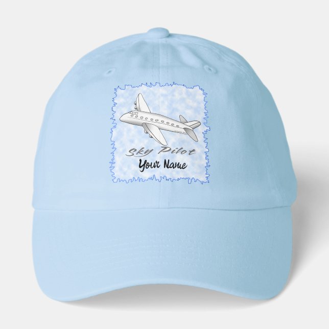 Airplane Sky Pilot  Hat (Front)