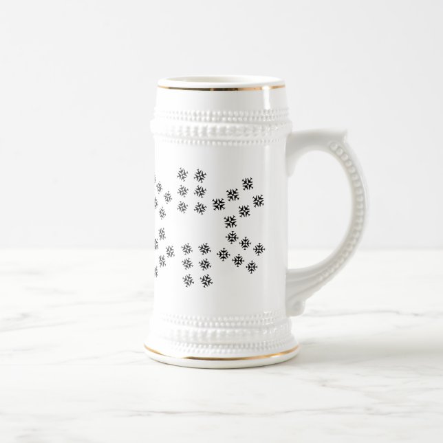 Airplane Snowflake Beer Stein (Right)