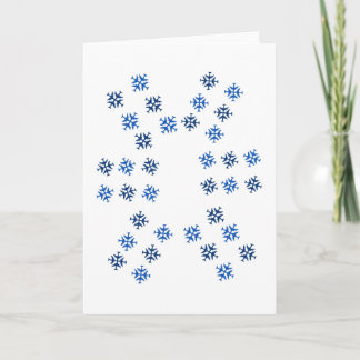 Airplane Snowflake Holiday Card