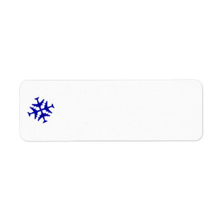 Airplane Snowflake Label