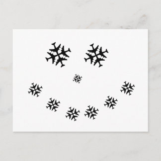 Airplane SNOWMAN Postcard
