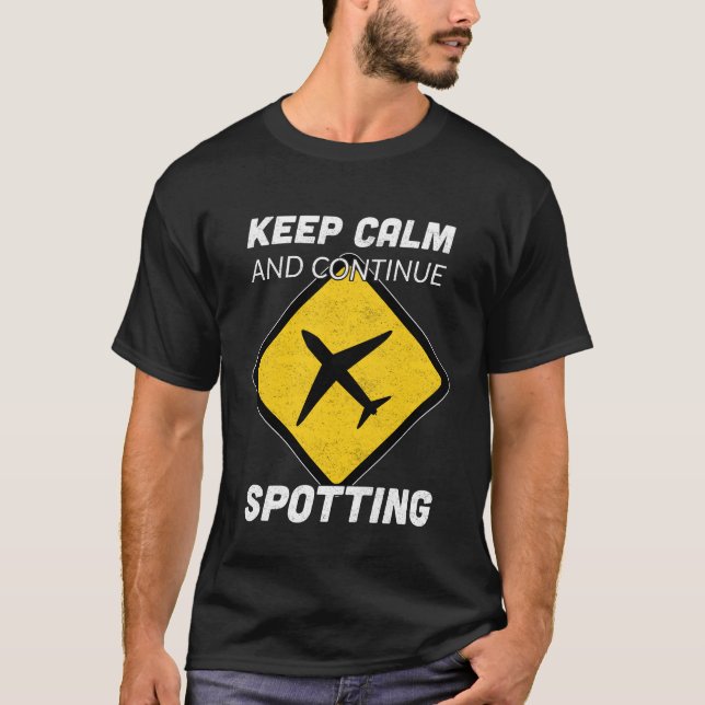 Airplane Spotter Plane Spotter T-Shirt (Front)