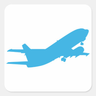 Airplane Square Sticker
