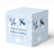 Airplane Stars Clouds Birthday Favor Boxes