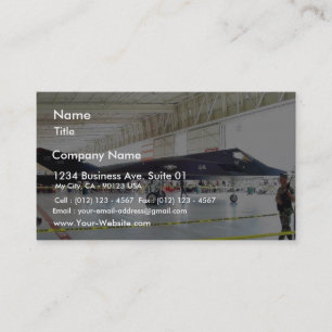 Airplane Stealth Fighter Business Card