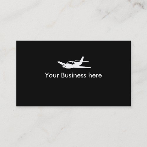 Airplane symbol customizable business cards
