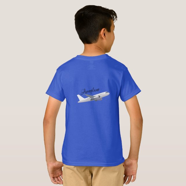 Airplane T Shirt for Kids (Back Full)