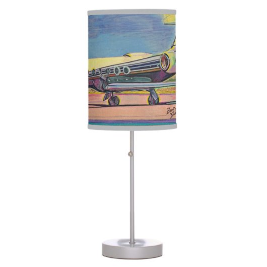 Airplane Table Lamp With Gulfstream 550 (Front)