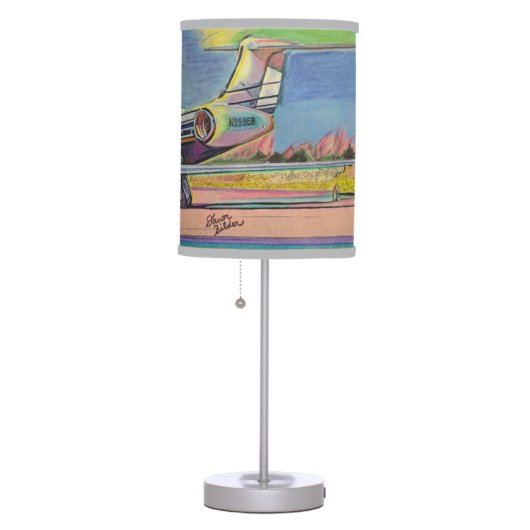 Airplane Table Lamp With Gulfstream 550 (Right)