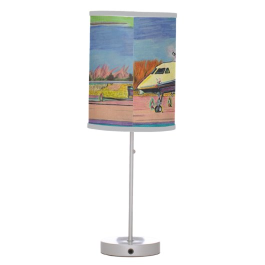 Airplane Table Lamp With Gulfstream 550 (Back)
