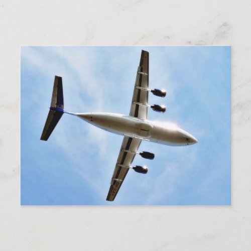 Airplane Take Off Postcard