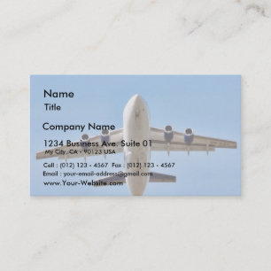 Airplane Takeoff High Business Card
