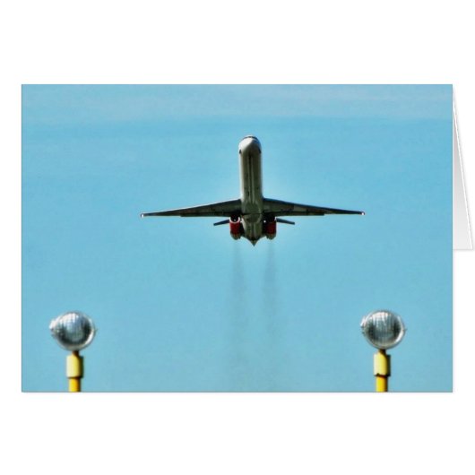 Airplane Taking Off On Airport (Front Horizontal)