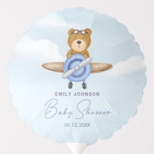 Airplane Teddy Bear Balloon