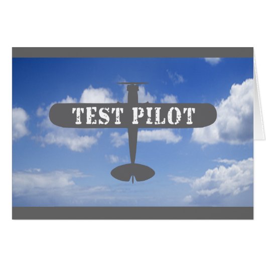 Airplane & Test Pilot (Front Horizontal)