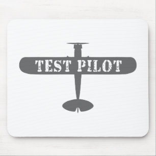 Airplane & Test Pilot Mouse Pad