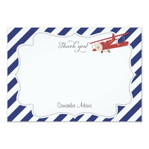 Airplane Thank You Card | Zazzle