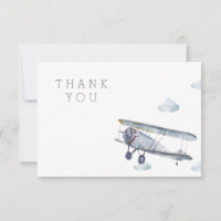 Airplane Thank You Card
