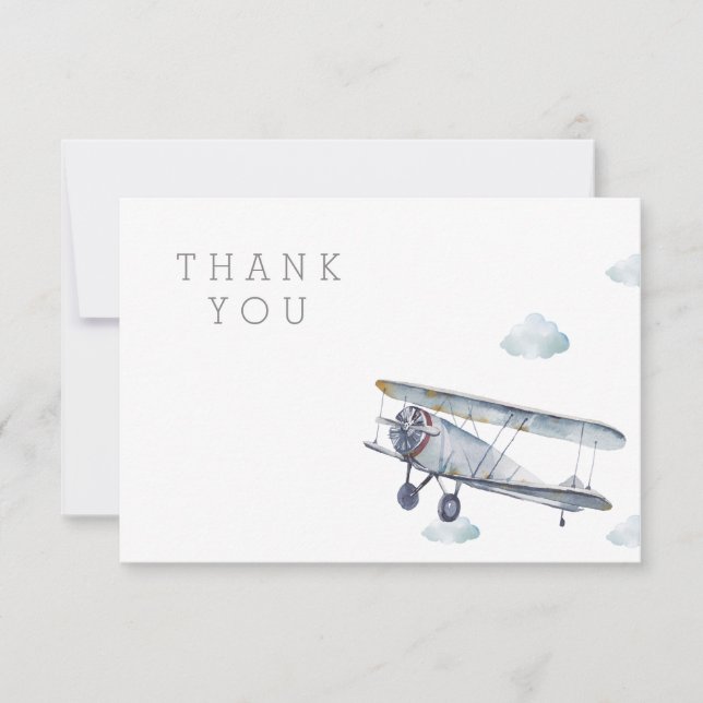 Airplane Thank You Card (Front)