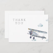 Airplane Thank You Card (Front/Back)