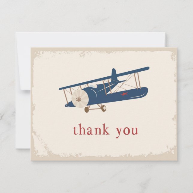 Airplane Thank You Card (Front)