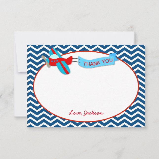 Airplane Thank You Cards (Front)