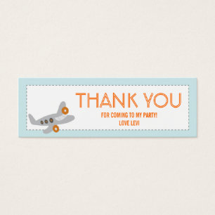 Airplane Thank you Tag