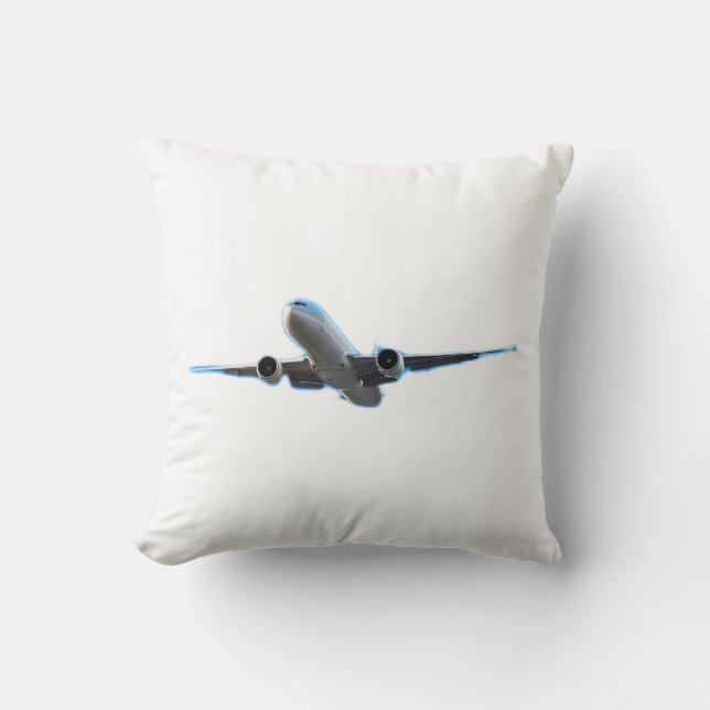 Airplane Throw Pillow (Front)