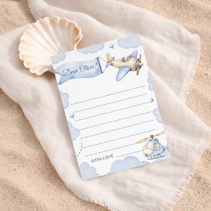 Airplane Time Flies Birthday Time Capsule Card
