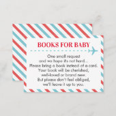 Airplane Travel Books for Baby Book Request Card (Front/Back)