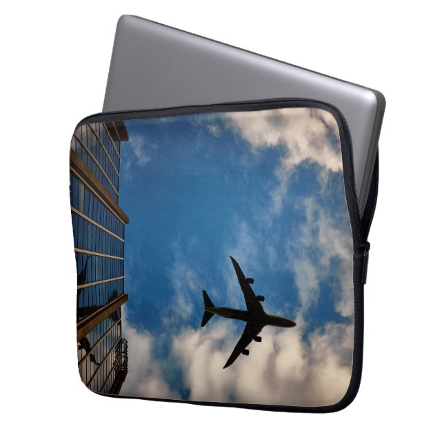 airplane travel laptop sleeve (Front Left)