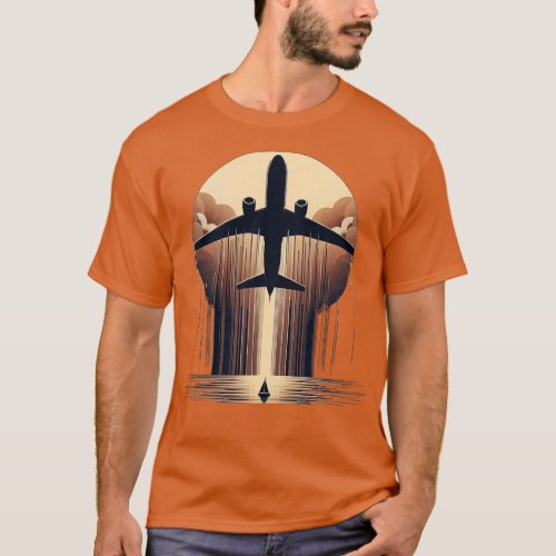 Airplane travel Vacation T_Shirt