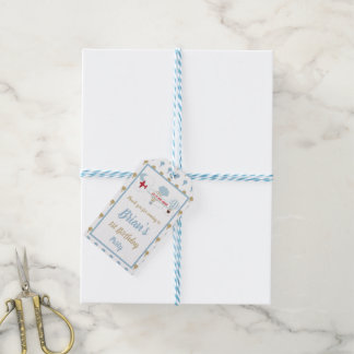 Airplane/ Up Up And Away Birthday Tags