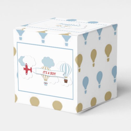 Airplane Up Up And Away Favor Box