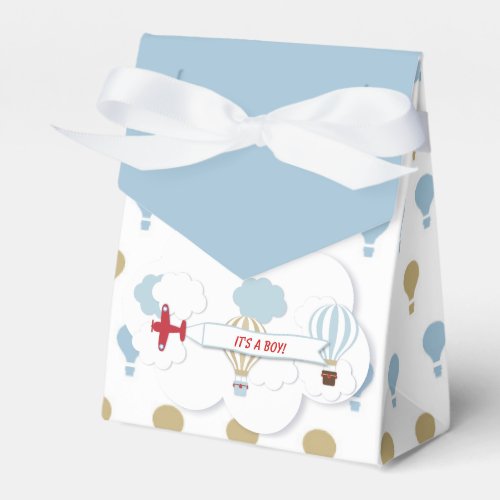 Airplane Up Up And Away Favor Box