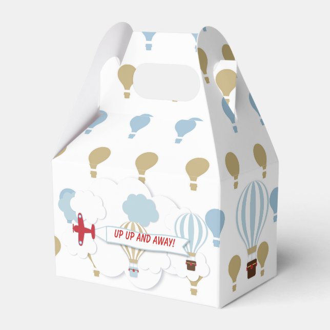 Airplane/ Up Up And Away! Favor Box (Front Side)