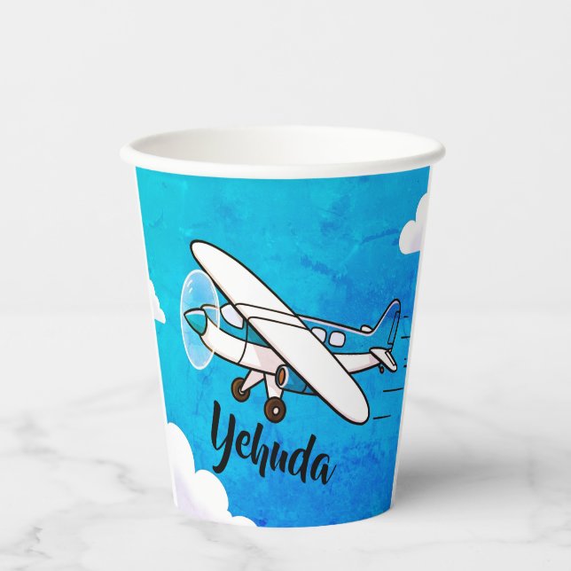Airplane upsherin cup (Front)