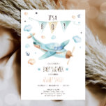 Airplane Vintage Adventure It's a Boy Baby Shower Invitation<br><div class="desc">♥ A perfect way to invite your guests to your shower party!</div>