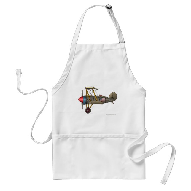 Airplane Vintage Biplane Aprons (Front)