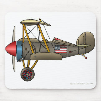 Airplane Vintage Biplane Mouse Pad