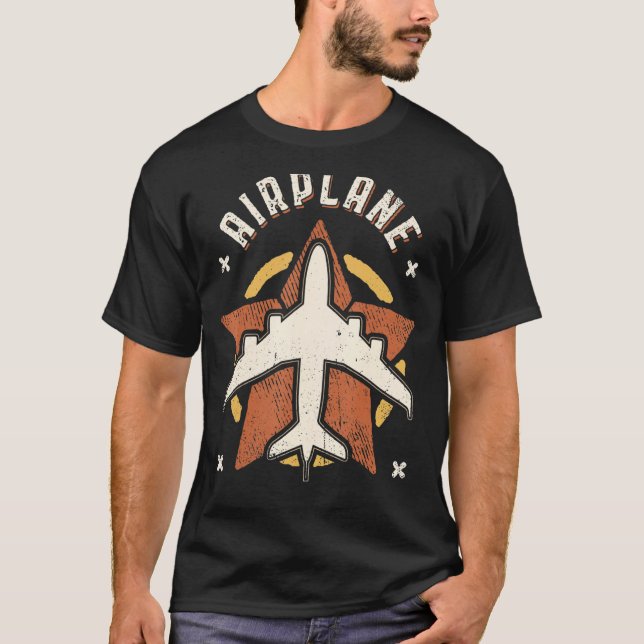 Airplane Vintage Retro Classic T-Shirt (Front)
