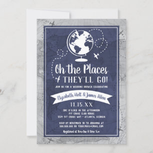 Airplane Wedding Shower Invitation
