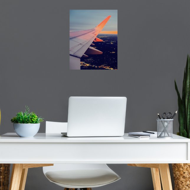 Airplane window Sunrise horizon Aviation  Photo Print (Creator Uploaded)