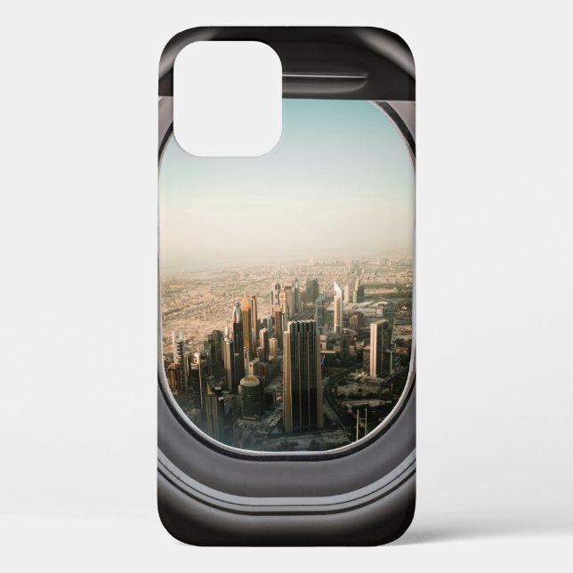 AIRPLANE WINDOW VIEW OF CITY DURING DAYTIME Case-Mate iPhone CASE (Back)