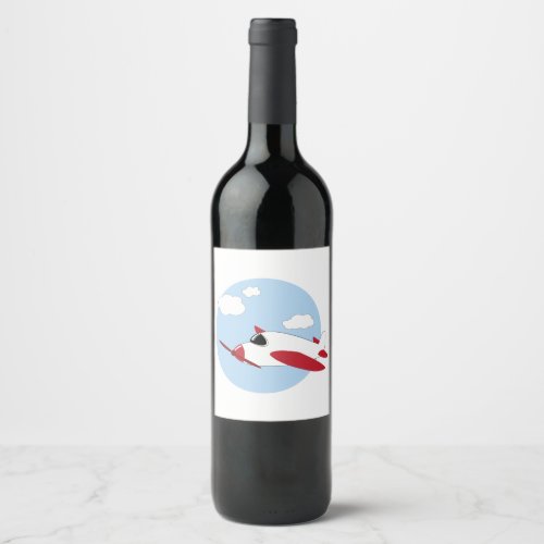 Airplane Wine Label