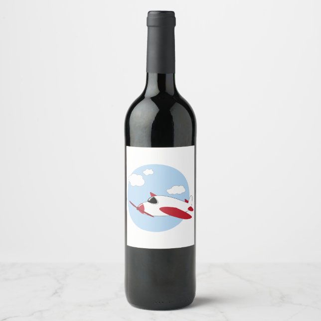 Airplane Wine Label (Front)