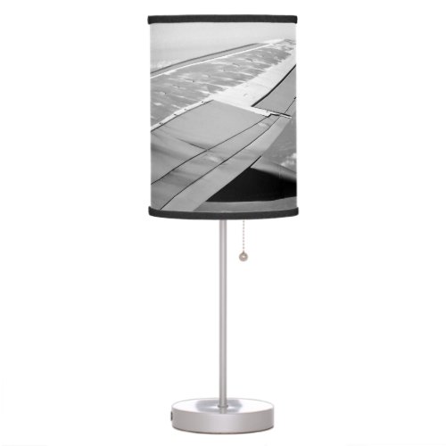 Airplane wing table lamp