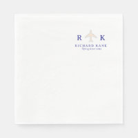 Airplane With Initials Pilot Logo