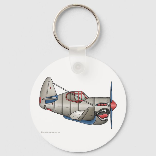 Airplane WW2 Fighter Plane Key Chains (Front)